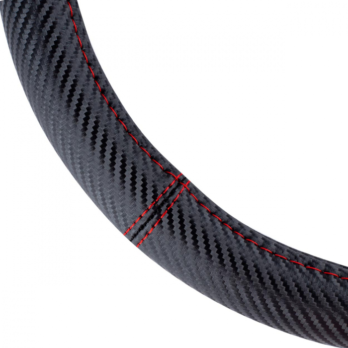 Husa volan Carbon Look, SWC-38-M (37-39cm) [4]