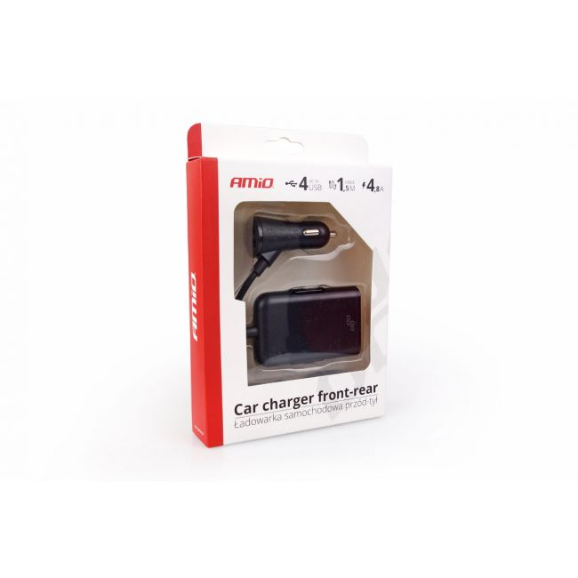 Incarcator auto fata-spate cu cablu 4xUSB [2]