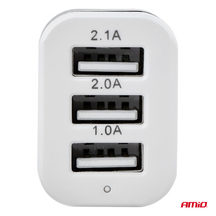 Incarcator telefon auto 12-24V 3 posturi USB [2]