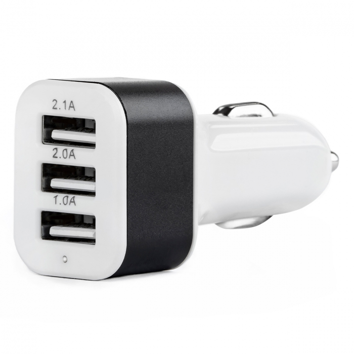 Incarcator telefon auto 12-24V 3 posturi USB [3]