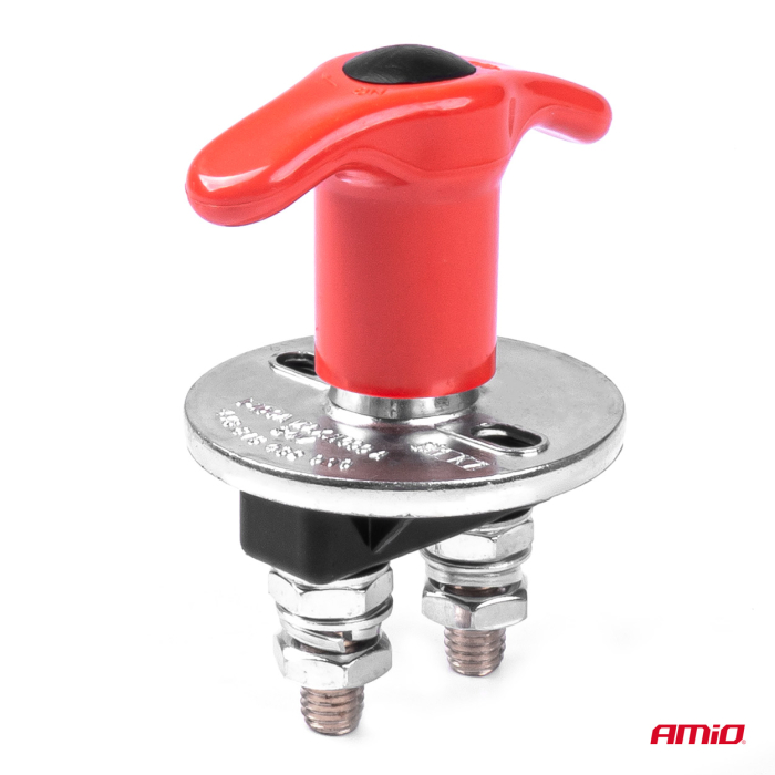 Întrerupător general baterie 12V/24V 200A AMiO – Separator curent cu decuplare rapidă și vârf 500A [3]