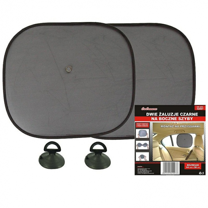 Jaluzele negre pentru geamurile laterale 44x38cm set 2 buc [1]