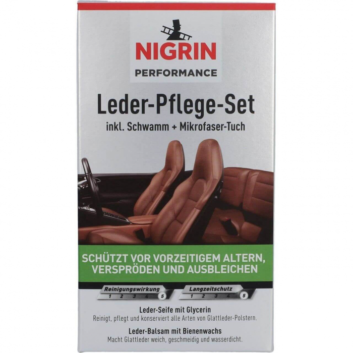 Kit profesional intretinere piele auto NIGRIN [4]