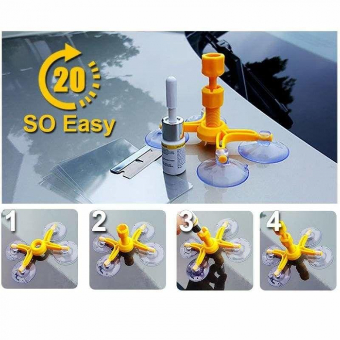 Kit reparatie parbriz cu adeziv UV, AVX-AG538C [4]