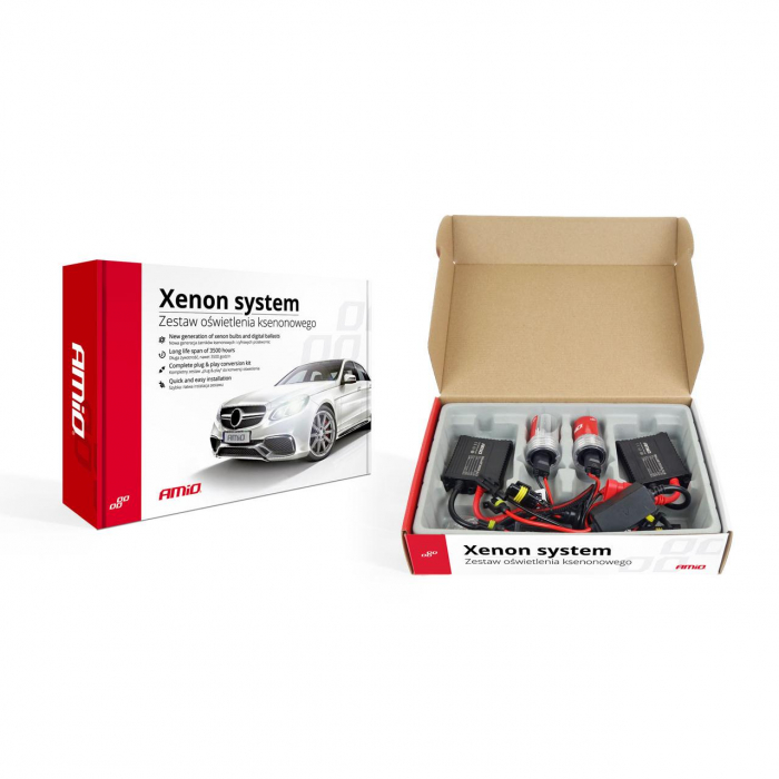 Kit XENON AC model SLIM, compatibil H7, 35W, 9-16V, 4300K [1]