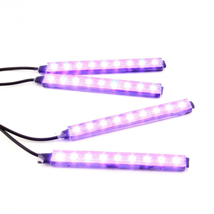 Lumini UnderCar LED - RGB pentru interior sau exterior cu Bluetooth - 12cm ZD65B [4]