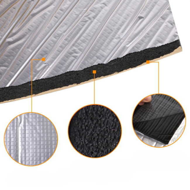 Material insonorizant auto cu strat din aluminiu, dimensiune 100cm x 100cm x 10mm [3]