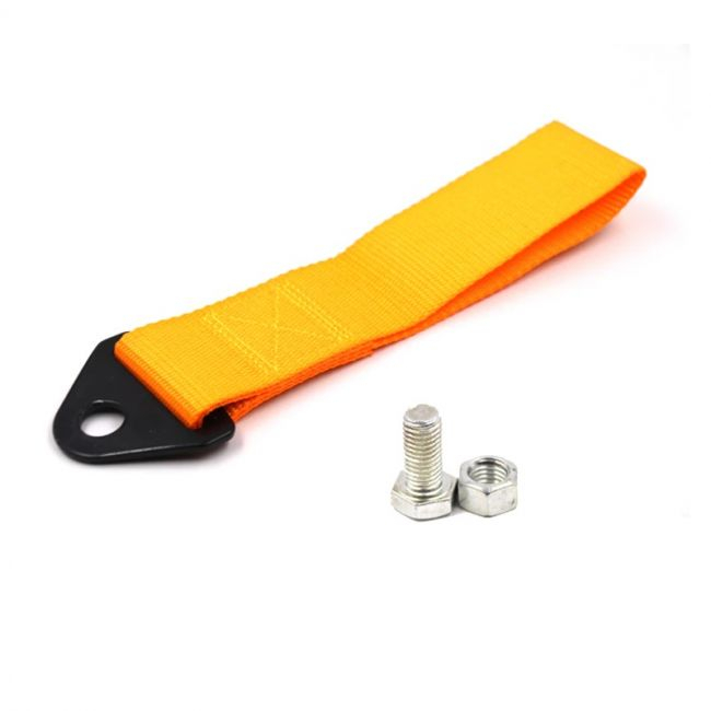 Ornament Racing de tip Curea/Sufa pentru carlig de remorcare, culoare Galben [2]