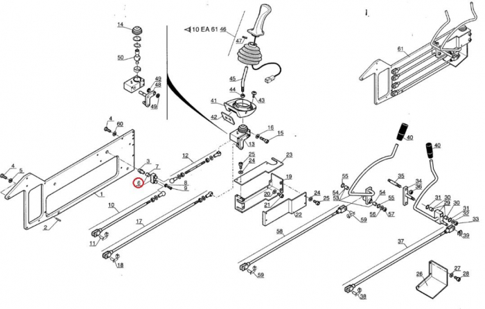 Piesa de joystick incarcator telescopic Manitou 563962 [2]