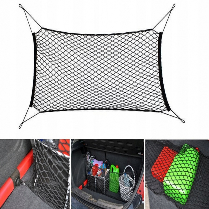 Plasa de bagaje elastica cu suporti de montaj, dimensiune 100 x 40 cm [2]
