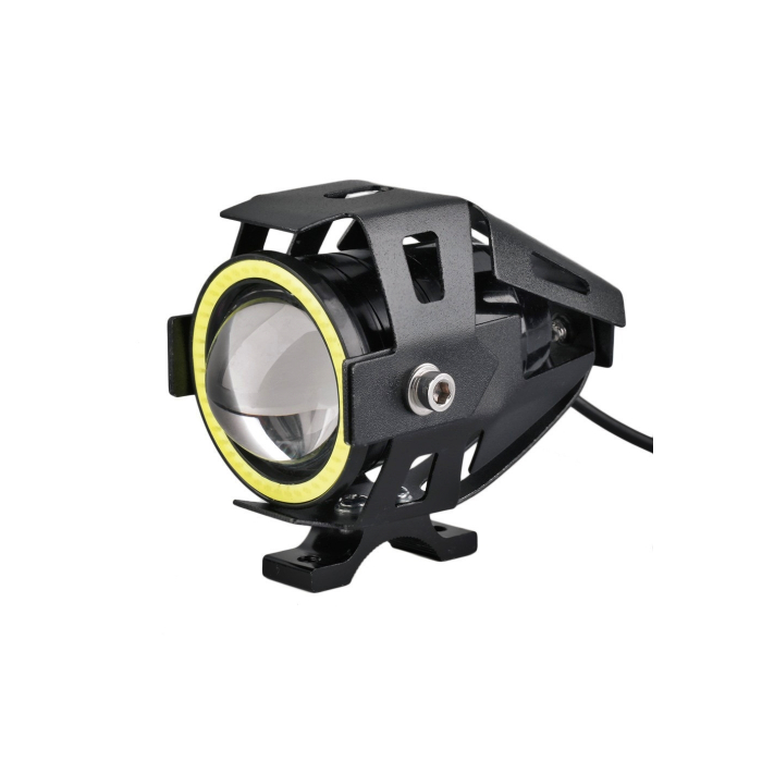 Proiector LED cu Lupa, Angel Eye ALB si Devil Eye RED 12V [7]