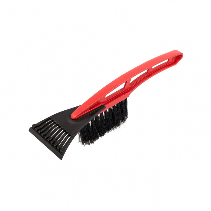 Racleta curatare zapada cu perie, ergonomica, neagra cu maner rosu [1]