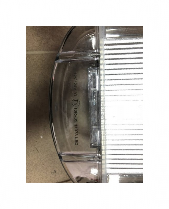 Rampa girofar portocalie PROFESIONALA Omologata E.U. LED 12V-24V 132LED x 3W [4]