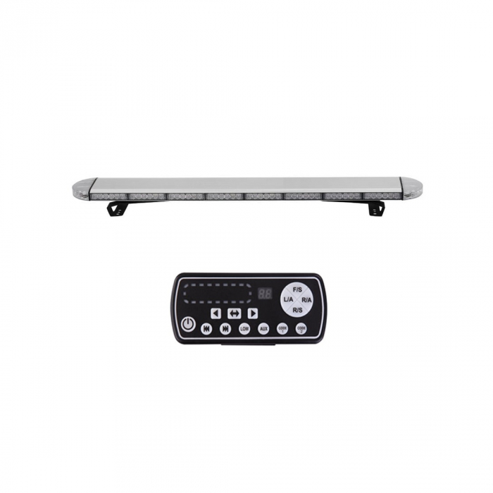 Rampa girofar portocalie PROFESIONALA Omologata E.U. LED 12V-24V 132LED x 3W [2]