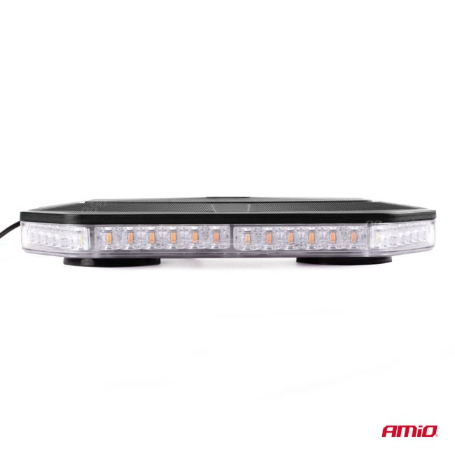 Rampa luminoasa girofar, culoare Orange, alimentare 12-24V, 48 LED-uri, protectie IP56, montaj cu magnet [2]