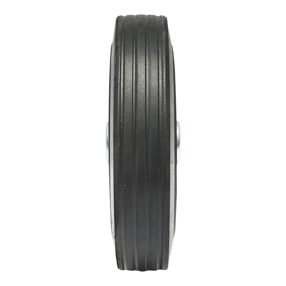 Roata de cauciuc 200X50mm cu janta metalica pentru roata de sprijin remorca prindere pe ax fi20mm [2]