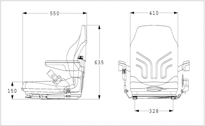 Scaun GRAMMER MSG 20 ingust 410 x 660 x 590 [2]
