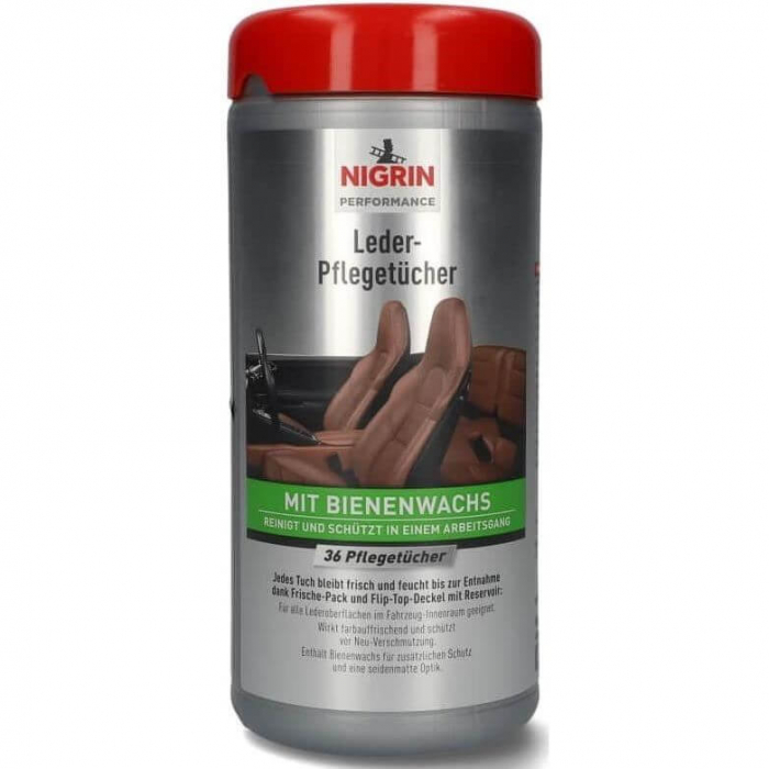 Servetele umede tapiterie din piele 36buc Nigrin [1]