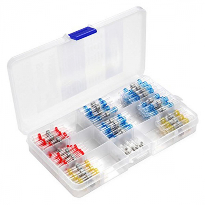 Set 120 tuburi contractabile, premium, transparente [1]