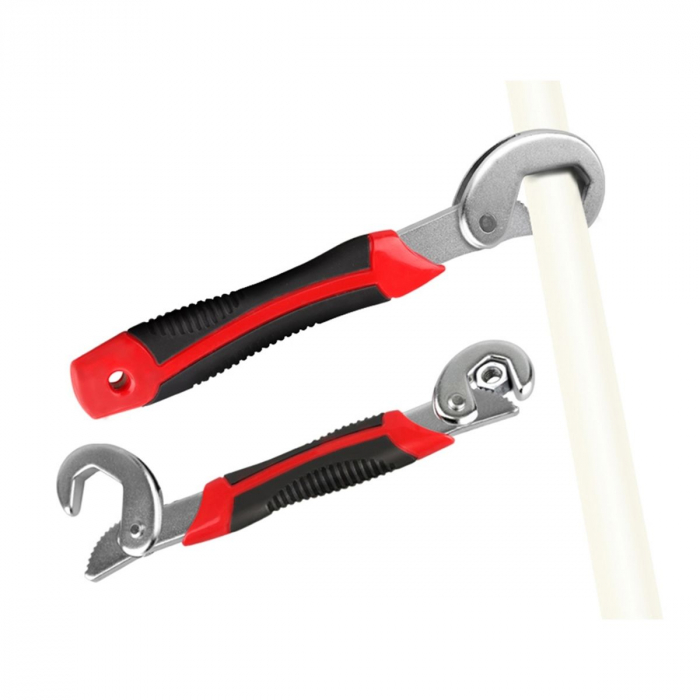 Set 2 chei universale multifunctionale de tip "carlig", din metal rezistent, 9-32mm, AVX-AG476A [3]