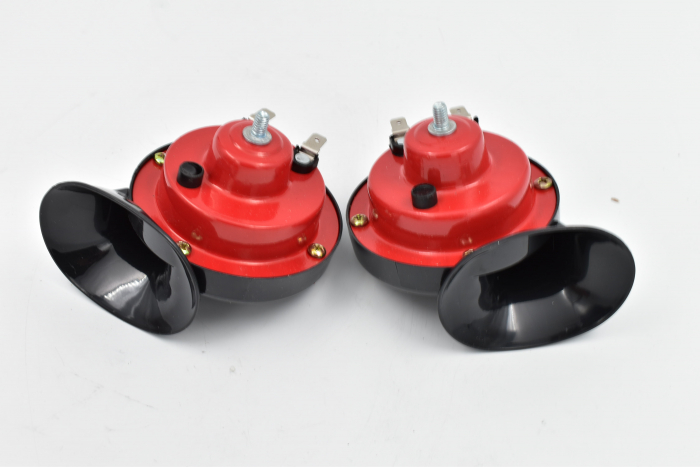 Set 2 claxoane auto fara releu 24V 002B 24V SNAIL HORN [3]