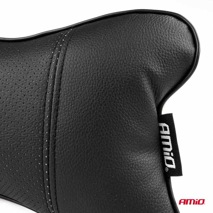 Set 2 perne pentru tetiere auto din piele ecologica, culoare NEGRU [3]