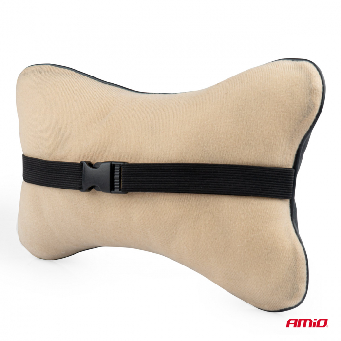 Set 2 perne pentru tetiere auto din piele ecologica, culoare NEGRU [4]