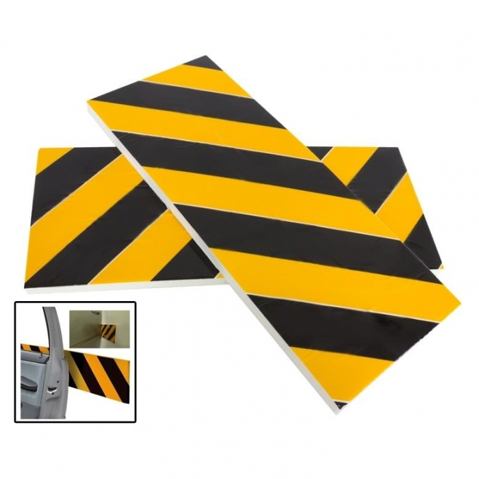 Set 2 placi de protectie coliziune portiera auto pentru garaje sau parcari, 50 x 20 cm [2]