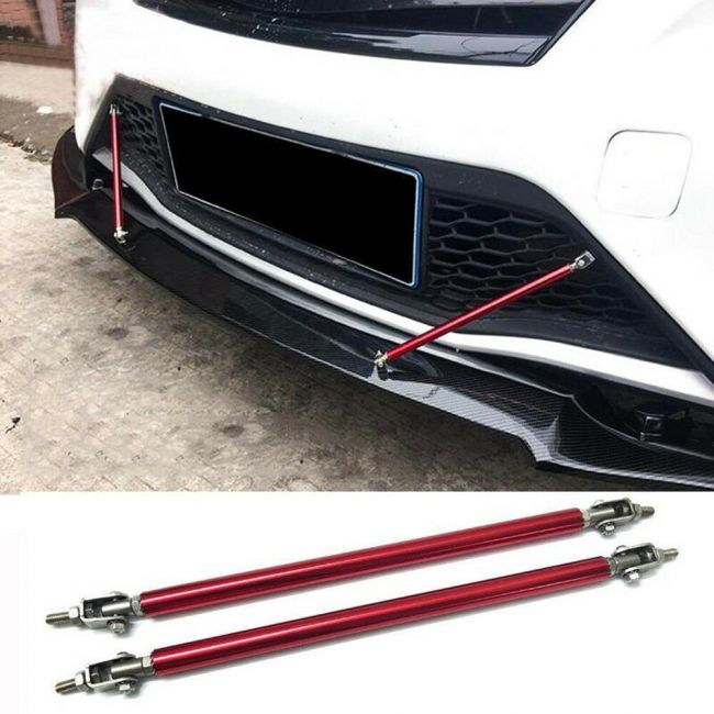 Set 2 Tije din Aluminiu reglabile pentru Consolidare Spoiler, lungime 20cm, culoare Rosu [5]