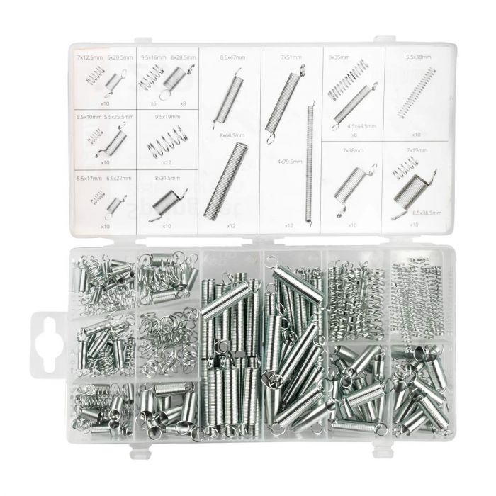 Set 200 arcuri de compresie si extensie de diferite dimensiuni pentru reparatii [5]