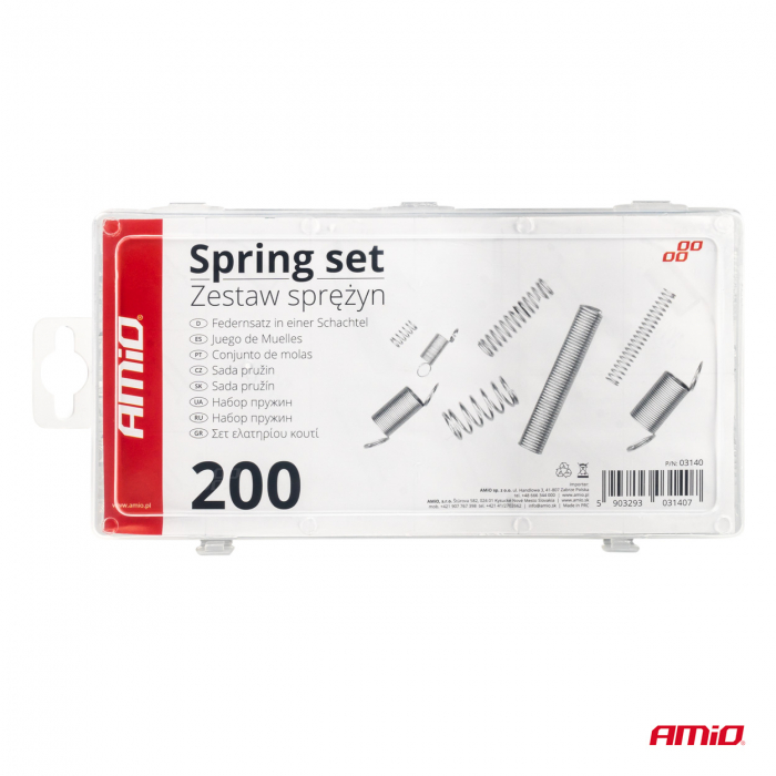 Set 200 arcuri de compresie si extensie de diferite dimensiuni pentru reparatii [1]