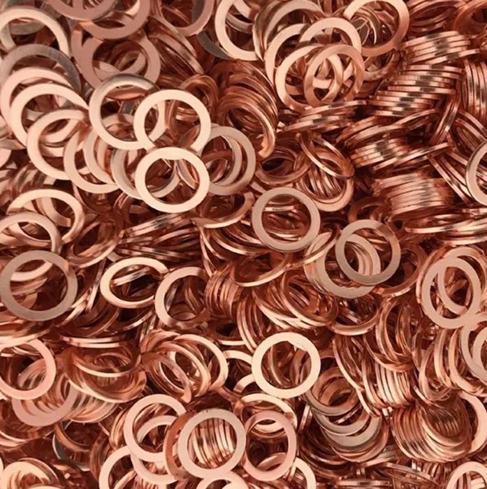 Set 200 de șaibe din cupru, 9 dimensiuni diferite, pentru buson baie de ulei sau alte reparatii [5]