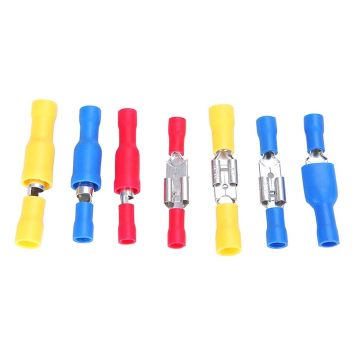 Set 280 de conectori de sertizare izolati, 15 tipuri, in carcasa de plastic [4]