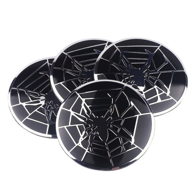 Set 4 buc. ornament central janta, model "Spider", diametru 5cm [2]