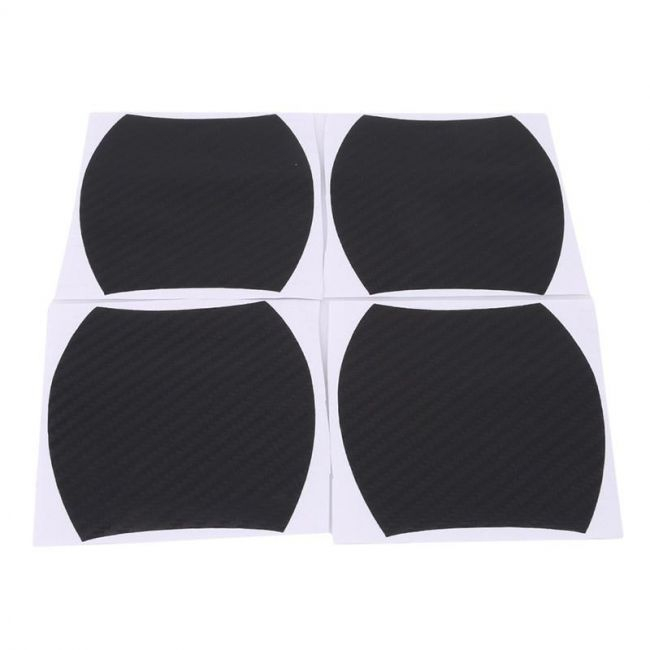 Set 4 bucati protectie zgarieturi manere usa din autocolant carbon 3D Negru [2]