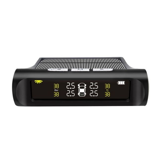 Set 4 senzori de presiune si temperatura anvelope cu afisaj LCD si incarcare Solara, AVX-AG678 [6]