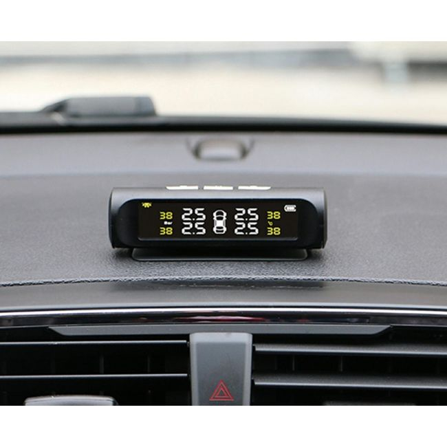 Set 4 senzori de presiune si temperatura anvelope cu afisaj LCD si incarcare Solara, AVX-AG678 [8]