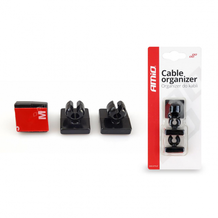 Set de 3 cleme din silicon pentru organizare cabluri [1]
