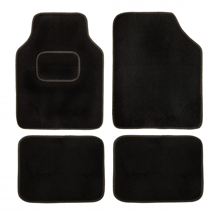 Set de covorase universale din mocheta culoare neagra, 4CARS [1]
