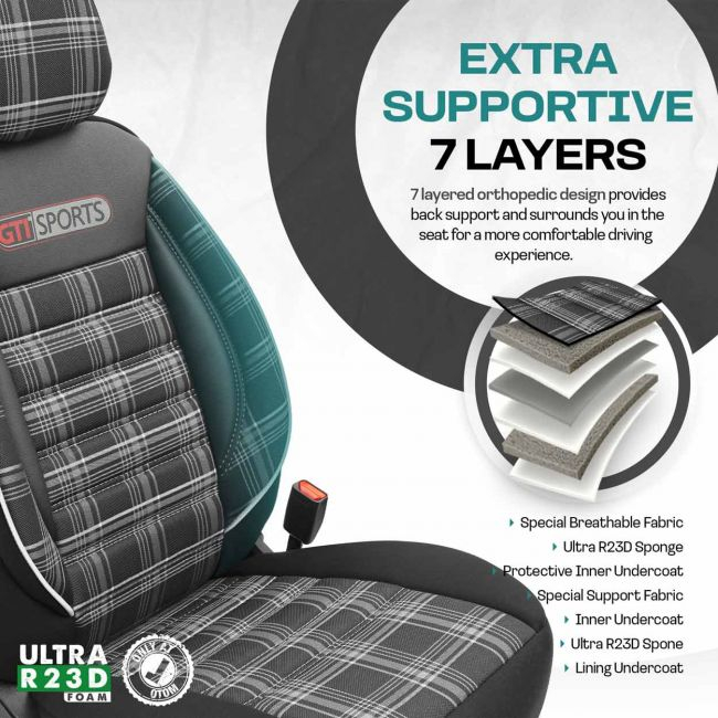 Set huse scaun auto PREMIUM, Universale, fractionate, OTOM GTI SPORT 807 [5]