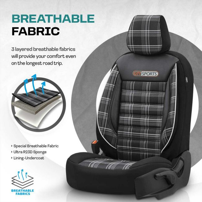 Set huse scaun auto PREMIUM, Universale, fractionate, OTOM GTI SPORT 807 [7]
