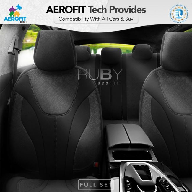 Set huse scaun auto PREMIUM, Universale, fractionate, OTOM RUBY DESIGN 1201 [4]