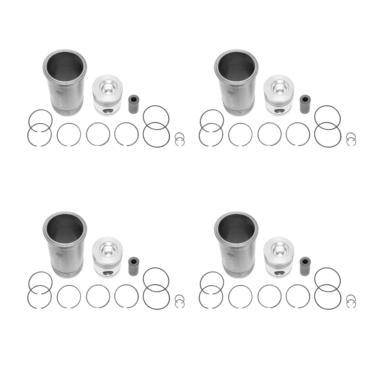 Set motor complet U-650 cu cilindrii, pistoane, segmenti, bolturi, sigurante bolt si inele [6]