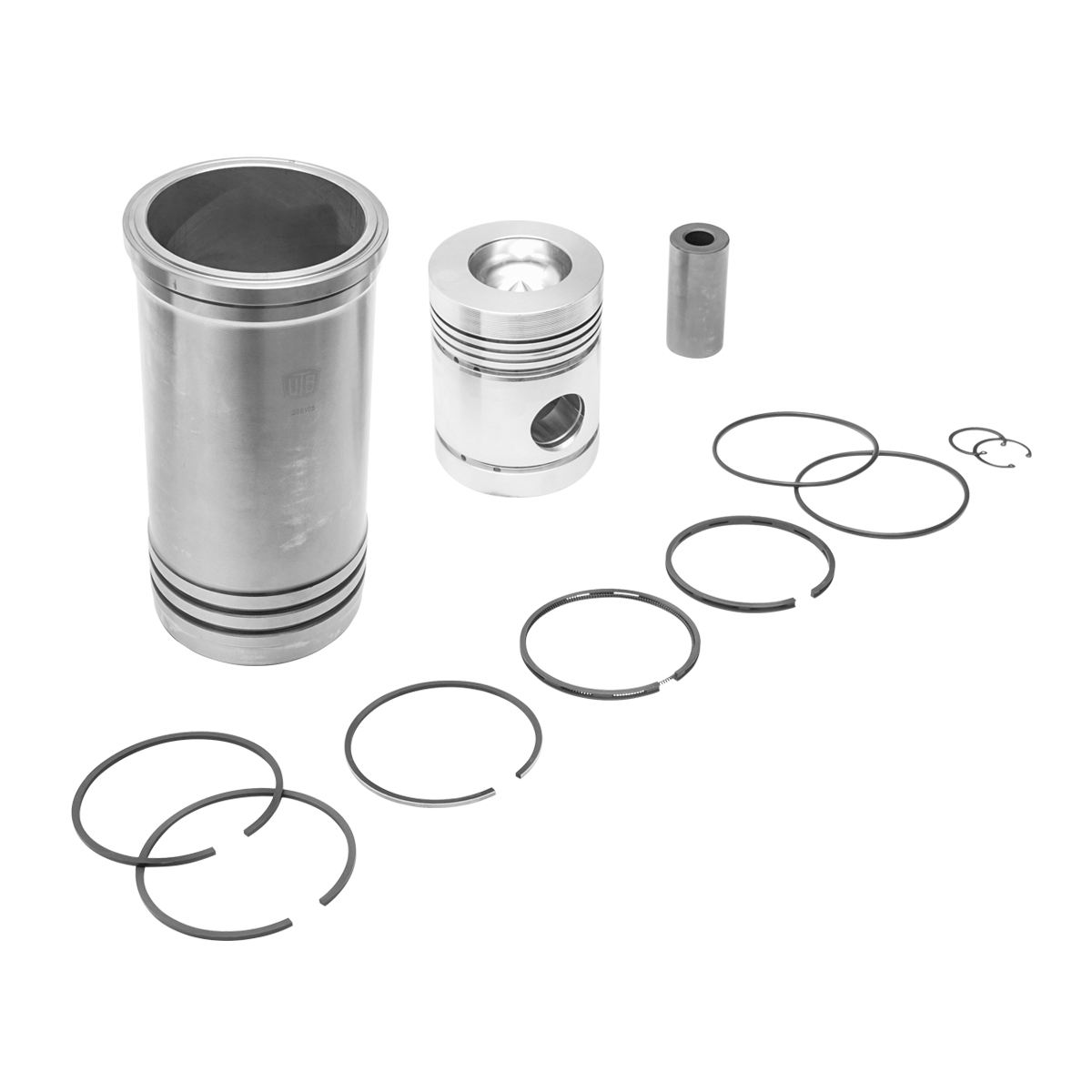 Set motor complet U-650 cu cilindrii, pistoane, segmenti, bolturi, sigurante bolt si inele [5]