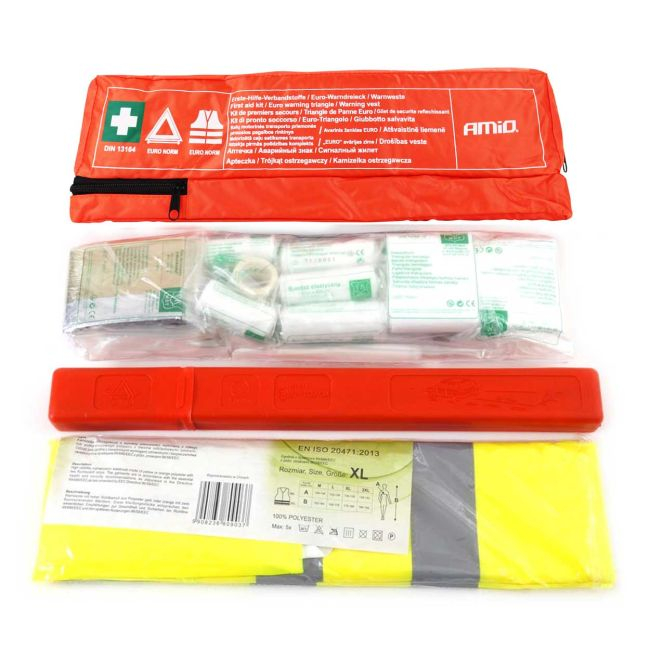 Set Siguranta Auto COMBI PLUS (trusa prim ajutor, triunghi reflectorizant, vesta) [2]