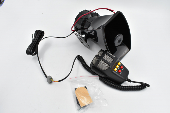 Sirena Profesionala cu 5 Tonuri si Microfon, putere 100W, 12V [6]