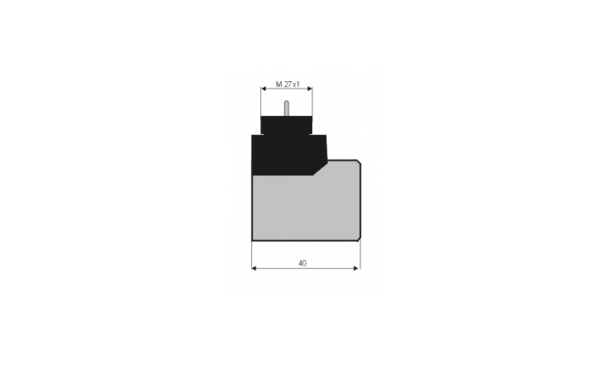 Solenoid electroventil 24V 18x40 mm M27x1 Bar Cargolift, Anteo, Dautel Hydac 3003138 [3]
