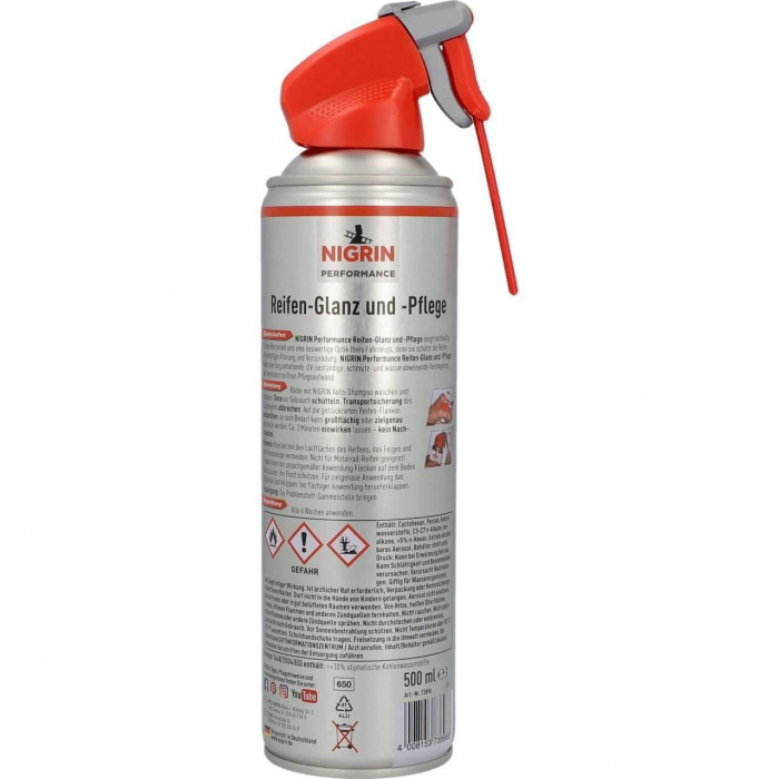 Spray intretinere cauciucuri 500ml Nigrin Performance [2]