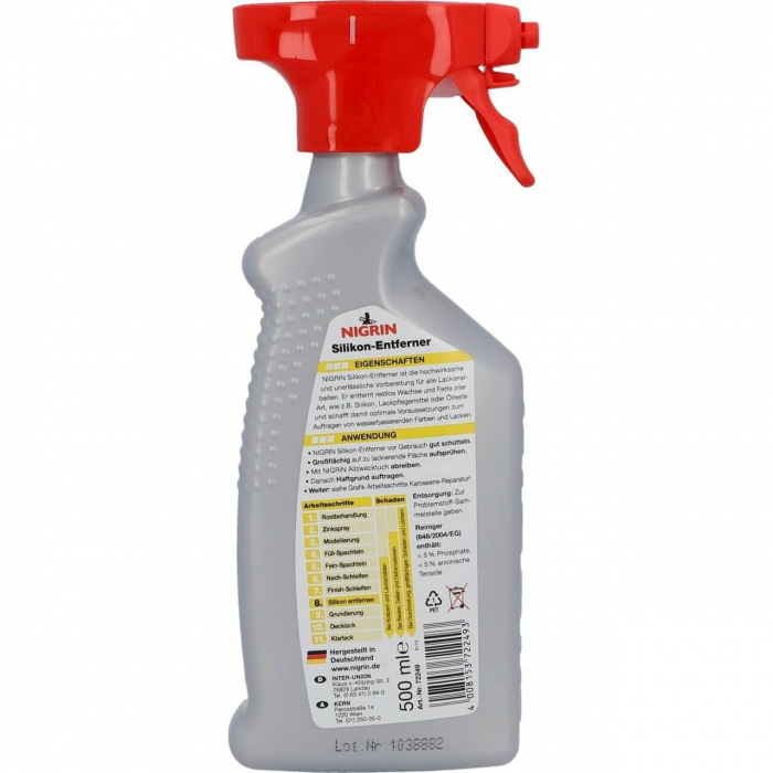 Soluție îndepărtare silicon Nigrin, 500 ml [2]