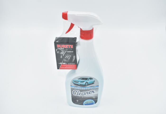 Solutie intretinere, revitalizare si curatare elemente din plastic, 500ml, cu pulverizator si aplicator [2]